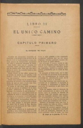 Libro II - El único camino