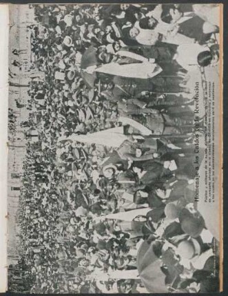 Homenaje a los caídos en la Revolución