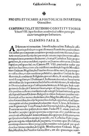 Pro. Epis. Etvicariis Apostolicis Inpartibvs Orientalibus
