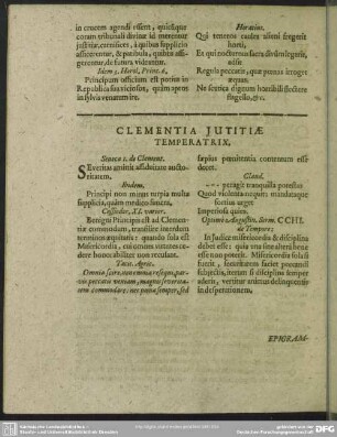 Clementia Iustitia Temperatrix