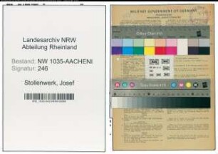 Entnazifizierung Josef Stollenwerk , geb. 24.08.1895 (Steiger)