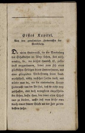 Erstes Kapitel. Von den gewöhnlichen Hindernissen der Veredelung.