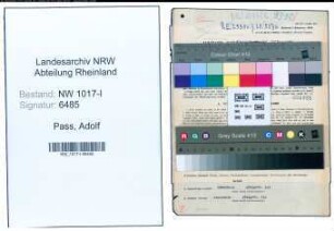 Entnazifizierung Adolf Pass , geb. 28.01.1910 (Lebensmittelhaendler)
