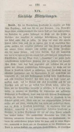 191-192 Kirchliche Mittheilungen