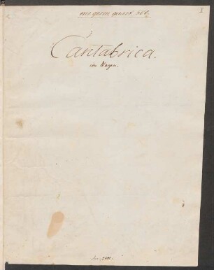 Cantabrica : Ms. germ. qu. 500