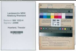 Entnazifizierung Theodor Huerland , geb. 08.08.1900 (Siedemeister)