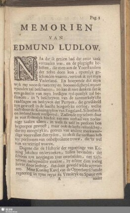 Memorien Van Edmund Ludlow