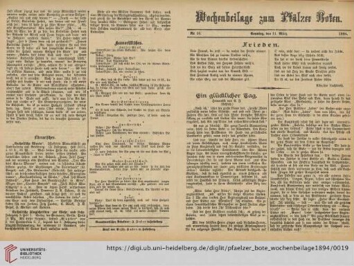 Nr. 10 - Nr. 12 (11. März - 25. März)