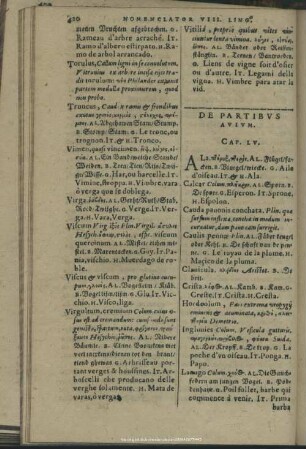 De Partibus Avium. Cap. LV