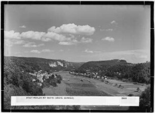 Stadt Wehlen mit Bastei