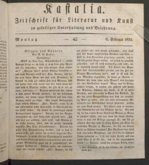 Ausgabe vom 2. Februar 1832.