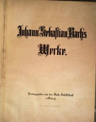 Johann Sebastian Bach's Werke. 12,1, Passionsmusik nach dem Evangelisten Johannes