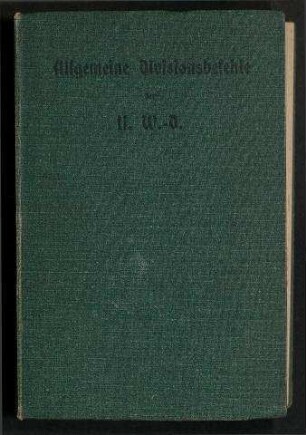 Allgemeine Divisionsbefehle der II. Werftdivision