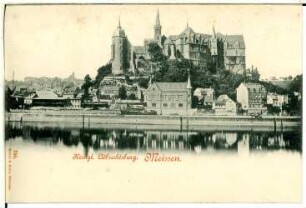 Meißen. Burgberg, Loge und Elbe