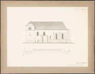 Kirche des ehemaligen Zisterzienser-Nonnenklosters, Nordshausen: Ansicht der Südseite