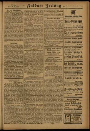 Zweite Ausgabe vom Freitag, den 15. April 1921.