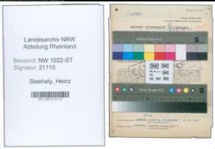 Entnazifizierung Heinz Staehely , geb. 14.05.1908 (Musiker)