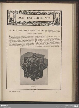 Die textile Verzierungskunst des frühen Mittelalters