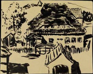 Gasthof II (mit Hundehütte im Vordergrund)
