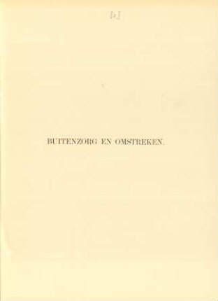 Buitenzorg en omstreken