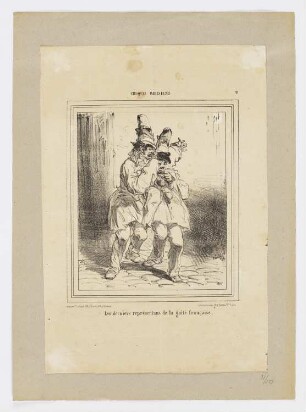 Les derniers représentans de la gaîté française, Blatt 2 der Folge "Croquis parisiens"