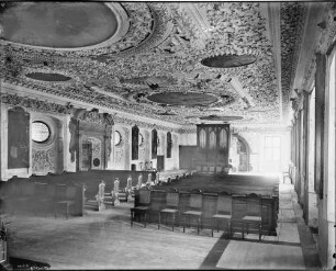 Salem Schloss Salem Konventsgebäude Sommerrefektorium Ansicht zur Orgel
