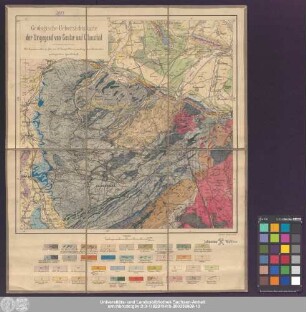 Geologische Uebersichtskarte der Umgegend von Goslar und Clausthal : als Excursionskarte für die 40" Haupt-Versammlung der Deutschen geologischen Gesellschaft