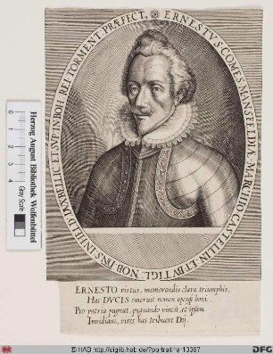 Bildnis (Peter) Ernst Mansfeld (II.) Graf von