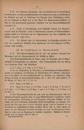 III. Beaufsichtigung der Vormundschaft.