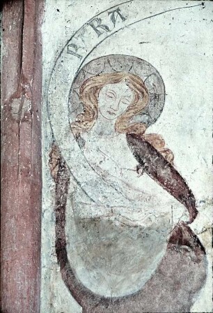 Heilige Barbara (Apsis, Ostfenster, linker Pfeiler)
