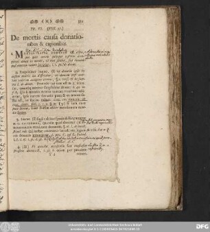 Tit. VI. (VIII. 57.) De mortis causa donationibus & capionibus.