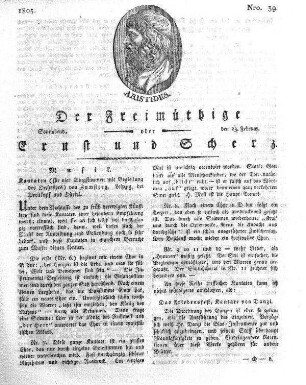 Nro. 39, Sonnabend, den 23. Februar 1805