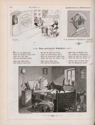"Die Rakete und das Kastanienweib" "Illustration zu Shakespeare" "Das corrigirte Schicksal"