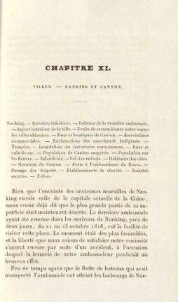 Chapitre XI. Villes. - Nanking et Canton