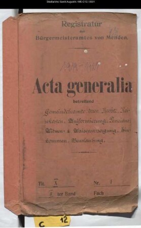 Gemeindebeamte: Militäranwärter, Teuerungszulagen, Lehrlinge - generalia -
