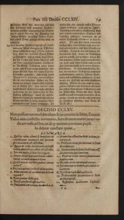 Decisio CCLXV.