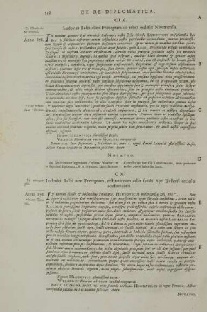 CIX. Ludovici Balbi aliud Praeceptum de rebus ecclesiae Nivernensis.