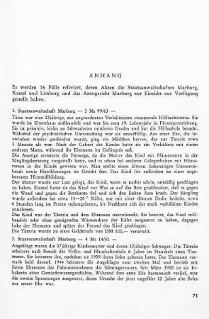 Anhang: 16 eigene Fälle