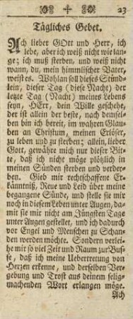 Tägliches Gebet