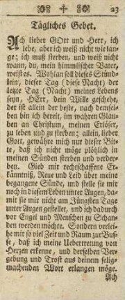 Tägliches Gebet