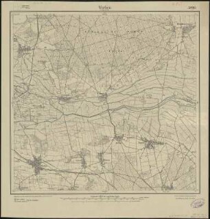 Meßtischblatt 2326 : Werben im Spreewald, 1912 : Werben im Spreewald. - Aufn. 1901, hrsg. 1903, einz. Nachtr. 1912. - 1:25000. - [Berlin]: Reichsamt für Landesaufnahme, 1912. - 1 Kt.