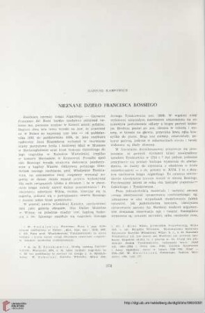 22: Nieznane dzieło Francesca Rossiego