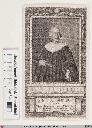 Bildnis Johann Daniel Gotthilf Weiler