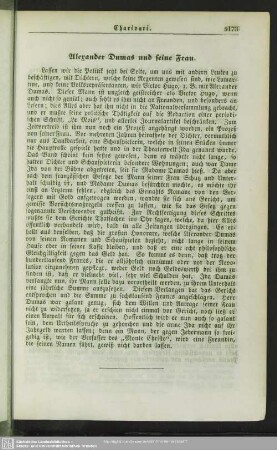 Alexander Dumas und seine Frau
