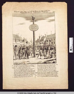Gespräch eines Juden zu Lassel bey Maynz mit einem eingebildeten Freyheits-Mann über den Freyheitsbaum im Jänner 1793