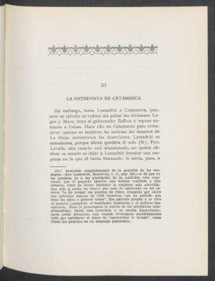 XI - La entrevista de Catamarca