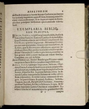 Exemplario Bibliorum Praecipua