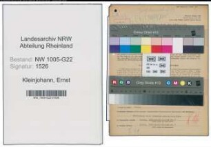Entnazifizierung Ernst Kleinjohann , geb. 21.03.1910 (Firmeninhaber)