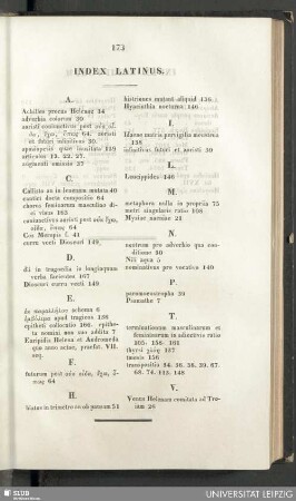 Index latinus
