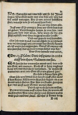 Der .13. Psalm/ Dixit insipiens in corde ...